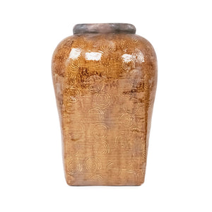 Distressed Textured Vase (16813L B93A) Zentique