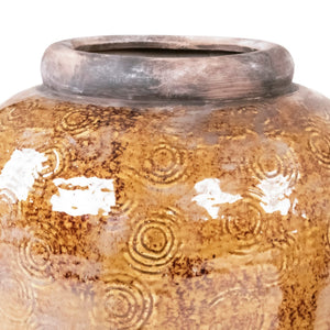 Distressed Textured Vase (16813L B93A) Zentique