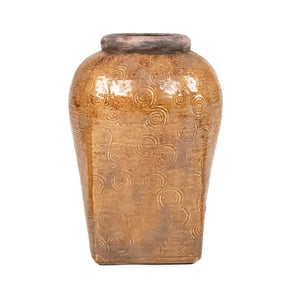 Distressed Textured Vase (16813M B93A) Zentique
