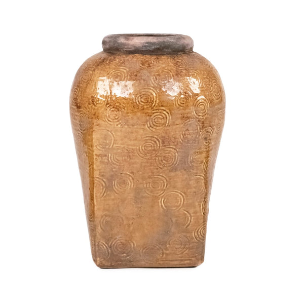 Distressed Textured Vase (16813M B93A) Zentique