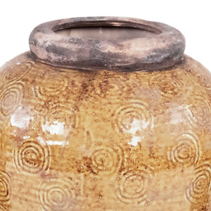 Distressed Textured Vase (16813M B93A) Zentique