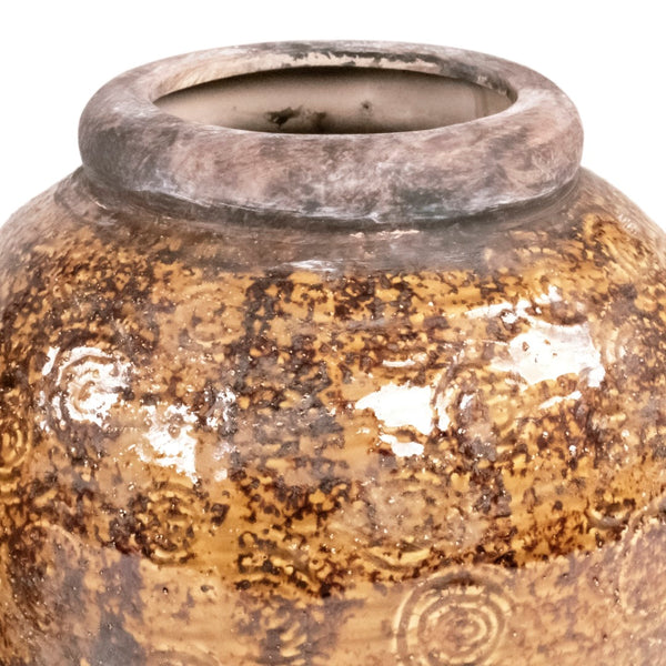 Distressed Textured Vase (16813S B93A) Zentique