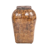 Distressed Textured Vase (16813S B93A) Zentique
