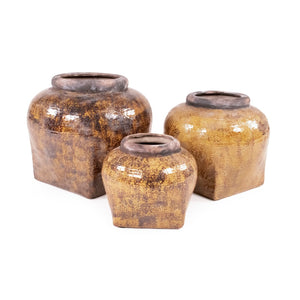 Distressed Textured Vase (16814S B93A) Zentique