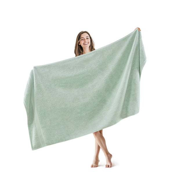 JLA Home Madison Park Signature - Ultra-Soft 100% Cotton Towels | 800 GSM Plush Spa-Quality Set with Antimicrobial Finish, Oeko-Tex Certified Seafoam MPS73-192