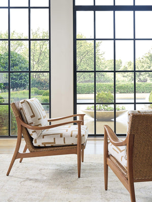 Lexington Claremont Fluted Accent Chair with Marble and Satin Gold Mid-century Living Room Seat 1686-11-60
