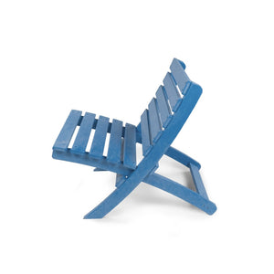 English Elm Grandcourt Recycled Hdpe Outdoor Folding Chair with Marine Grade Hardware for Patio Use Blue B2745P409671