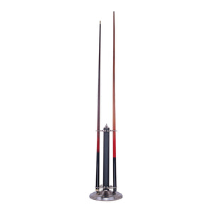 Casual Traditions Pool Cue Stand - Satin Nickel and Black 169-SNB Elk Lighting