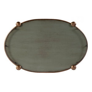 Butler Specialty Company Kathleen 31" Wood 2-tier Bar And Serving Cart With Antique Brass Gallery Pastel Green Rubberwood Solids,Mdf,Cherry Veneer,Zinc Alloy 1690482-butler