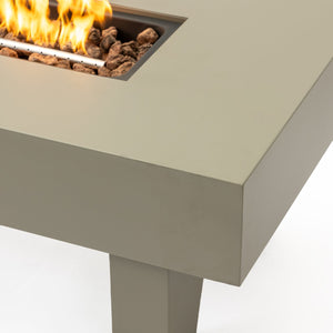 English Elm 42_Inch Iron Fire Pit Table - Stylish Outdoor Heating With 50,000 Btu, Propane Efficiency & Glass Stones W3131P277177