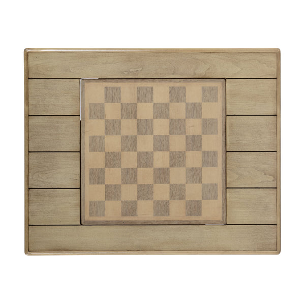 Butler Specialty Bannockburn Square Wood Game Table With Reversible Top & Antique Brass Drawer - Perfect For Family Fun Tan,Beige Rubberwood Solids,Mdf,Cherry,Maple And Walnut Veneers 1694424-butler