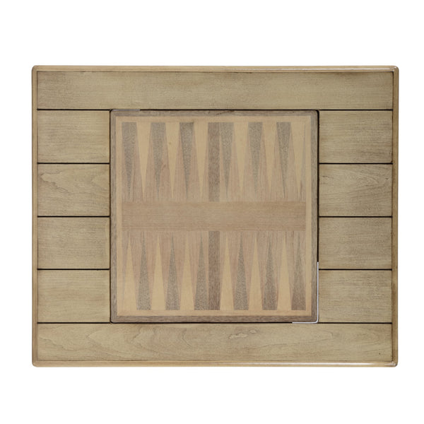 Butler Specialty Bannockburn Square Wood Game Table With Reversible Top & Antique Brass Drawer - Perfect For Family Fun Tan,Beige Rubberwood Solids,Mdf,Cherry,Maple And Walnut Veneers 1694424-butler