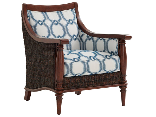 Lexington Tommy Bahama Home Agave Chair - Elegant Caribbean-inspired Design With Natural Materials And Ultra Down Cushion Comfort  Wood 1695-11-41
