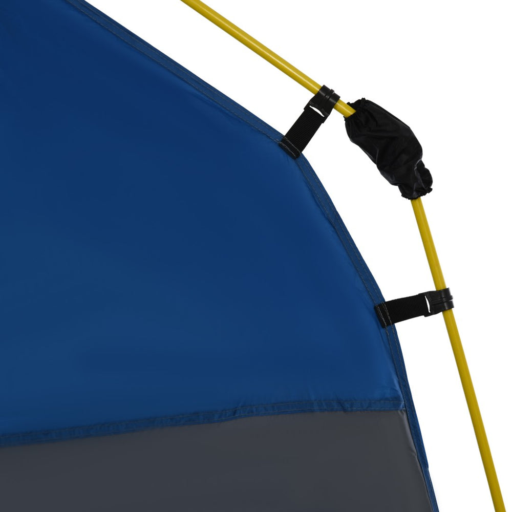 English Elm Outsunny 4 Person Hydraulic Pop up Camping Tent with Ventilated Windows Carry Bag W2225P229407