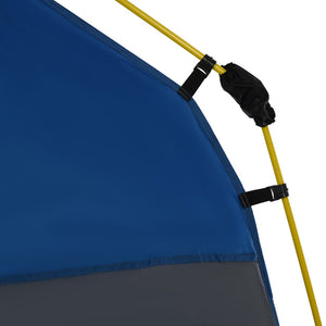 English Elm Outsunny 4 Person Hydraulic Pop up Camping Tent with Ventilated Windows Carry Bag W2225P229407