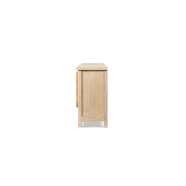 English Elm Rowan Solid Reclaimed Pine Four Door Sideboard Wide Storage Cabinet for Dining Rooms B2719P474456