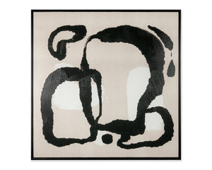 Sunpan Multiple Lives Wall Art Set of 5 - Luxe Canvas Prints with Gold Detail & Textured Dimensions