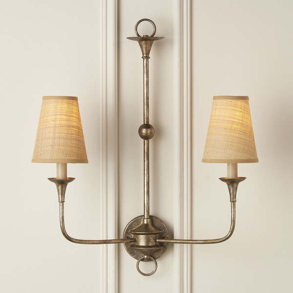 Natural Grasscloth Tapered Chandelier Shade - Artisanal Handcrafted Elegance for Modern Spaces