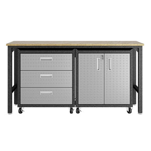 Manhattan Comfort Fortress Modern Garage Set Grey 16GMC