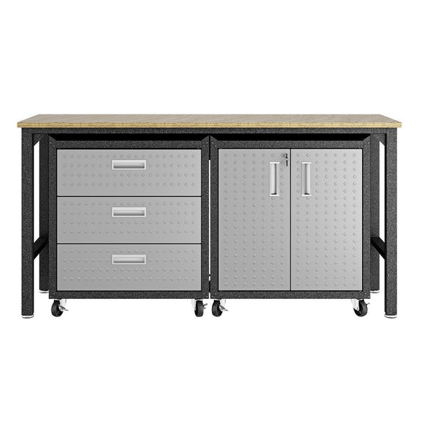 Manhattan Comfort Fortress Modern Garage Set Grey 16GMC