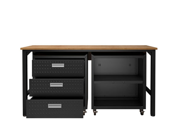 Manhattan Comfort Fortress Modern Garage Set Charcoal Grey 16GMC-CH