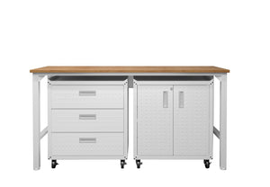 Manhattan Comfort Fortress Modern Garage Set White 16GMC-WH