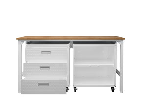 Manhattan Comfort Fortress Modern Garage Set White 16GMC-WH