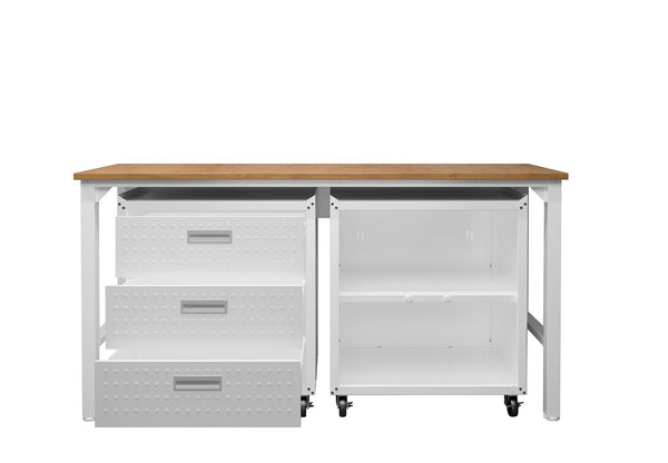 Manhattan Comfort Fortress Modern Garage Set White 16GMC-WH