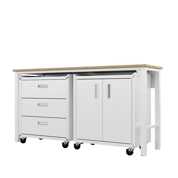 Manhattan Comfort Fortress Modern Garage Set White 16GMC-WH