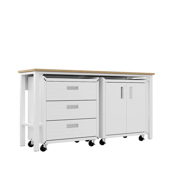 Manhattan Comfort Fortress Modern Garage Set White 16GMC-WH