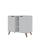 Manhattan Comfort Hampton Mid-Century Modern Sideboard / Buffet Stand White 16PMC1