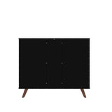 Manhattan Comfort Hampton Mid-Century Modern Sideboard / Buffet Stand Black 16PMC70