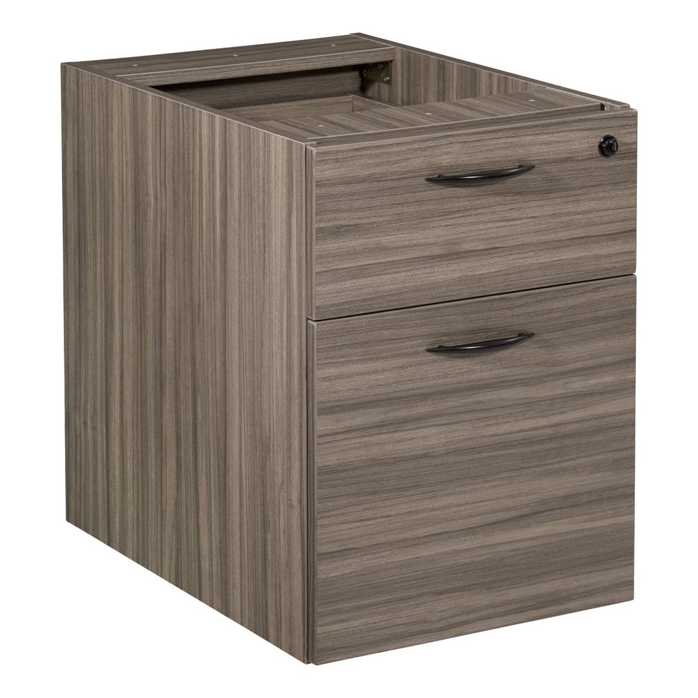 OSP Home Furnishings Napa Under Desk Rolling File Pedestal with Locking Casters for Office Organization 18"D NAP-76-URB