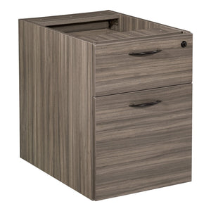 OSP Home Furnishings Napa Under Desk Rolling File Pedestal with Locking Casters for Office Organization 18"D NAP-76-URB