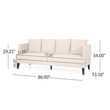 Christopher Knight Home® - Noble House - - Mirod Comfy 3-Seat Sofa With Tufted Back And Arm, Modern For Living Room