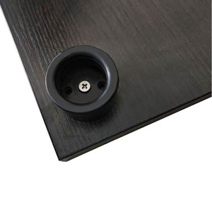 English Elm Tempered Glass Display Cabinet With Multi-Color Led Lights, Lockable Storage, & Adjustable Feet W3155S00001-GIGA