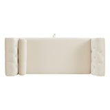 Christopher Knight Home® - Noble House - - Velvet Multifunctional Storage Rectangular Ottoman Bench With 1 Pillow, Beige