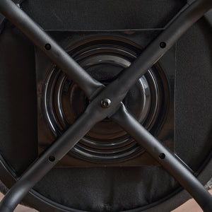 English Elm Modern Bouclé Swivel Bar Stools Set of 2 — Counter Height Fabric Seats with Metal Frame & Footrest, 360° Comfort Grey W1901P264273