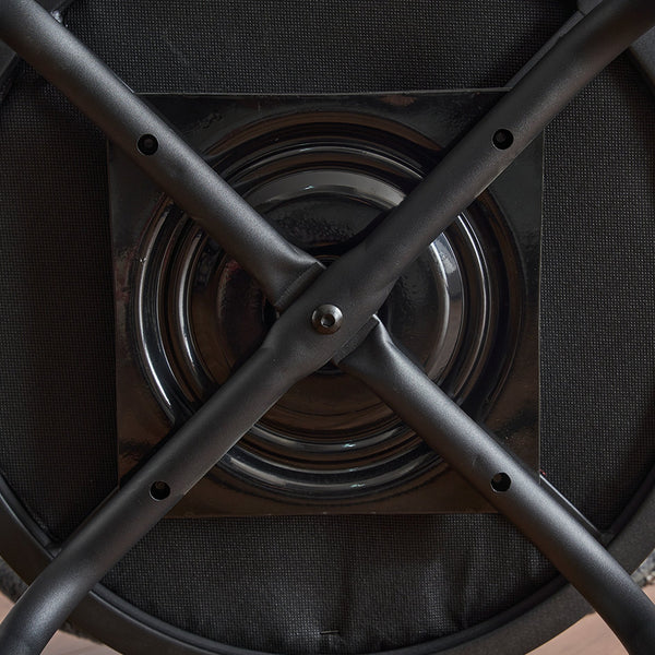 English Elm Modern Bouclé Swivel Bar Stools Set of 2 — Counter Height Fabric Seats with Metal Frame & Footrest, 360° Comfort Grey W1901P264273