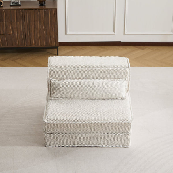 English Elm Compression Mahjong Sofa - Cozy Convertible Floor Bed With Memory Foam & Pillow For Versatile Living W3723P377148