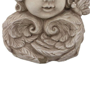 English Elm Accent Terracotta Face Planter Handcrafted Floral Relief Bohemian Sculptural Decor B056P416957