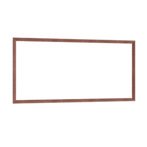 English Elm 60"x30" Oversized Modern Rectangle Bathroom Mirror with Slim Aluminum Frame, Explosion-Proof Glass, Versatile Mounting Options for Vanity, Entryway, Bedroom, Living Room Walnut W708P297663