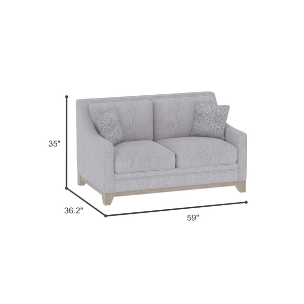 English Elm Wallace & Bay - Gray Loveseat - Cozy River Sand Gray Fabric For Effortless Style And Everyday Comfort In Any Space B361P384436-GIGA