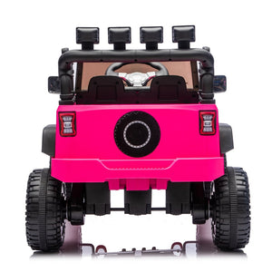 English Elm 24v Kids Electric Ride on Car with Parental Remote Dual Motor Four Wheel Suspension W1578P356392
