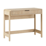 Holmes Modern Writing Desk with Reeded Drawer Coastal Oak WEHOL42OS1CO0 Walker Edison