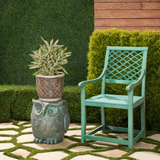 Christopher Knight Home® - Noble House - Pratchett Owl Garden Stool, Lightweight Concrete, Gold Patina Finish