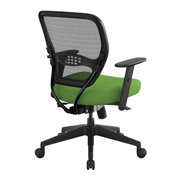 OSP Home Furnishings Air Grid Ergonomic Mesh Office Chair with Lumbar Support and Greenguard Certified Airflow Green 5500SL-6