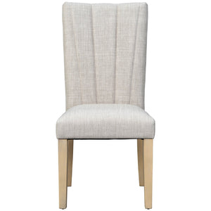 English Elm TOPMAX Solid Wood Extendable Dining Table Set for 6 with 18" Leaf, Trestle Legs, Cushioned Bench & Chairs Natural SP000089AAA