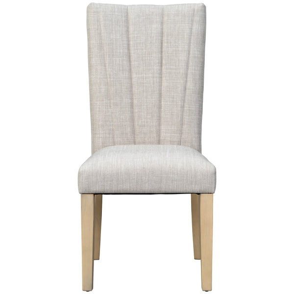 English Elm TOPMAX Solid Wood Extendable Dining Table Set for 6 with 18" Leaf, Trestle Legs, Cushioned Bench & Chairs Natural SP000089AAA