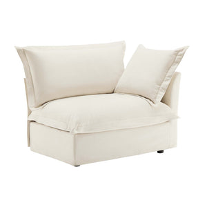 English Elm Koala Chenille Sectional Sofa with Chaise High Back Cushions and Washable Cover W3041P240115